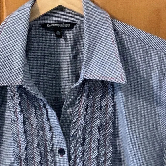 Conrad C navy gingham 16 - Picture 2 of 13